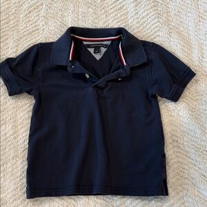 Tommy Hilfiger Boys Navy Polo with Signature Trim